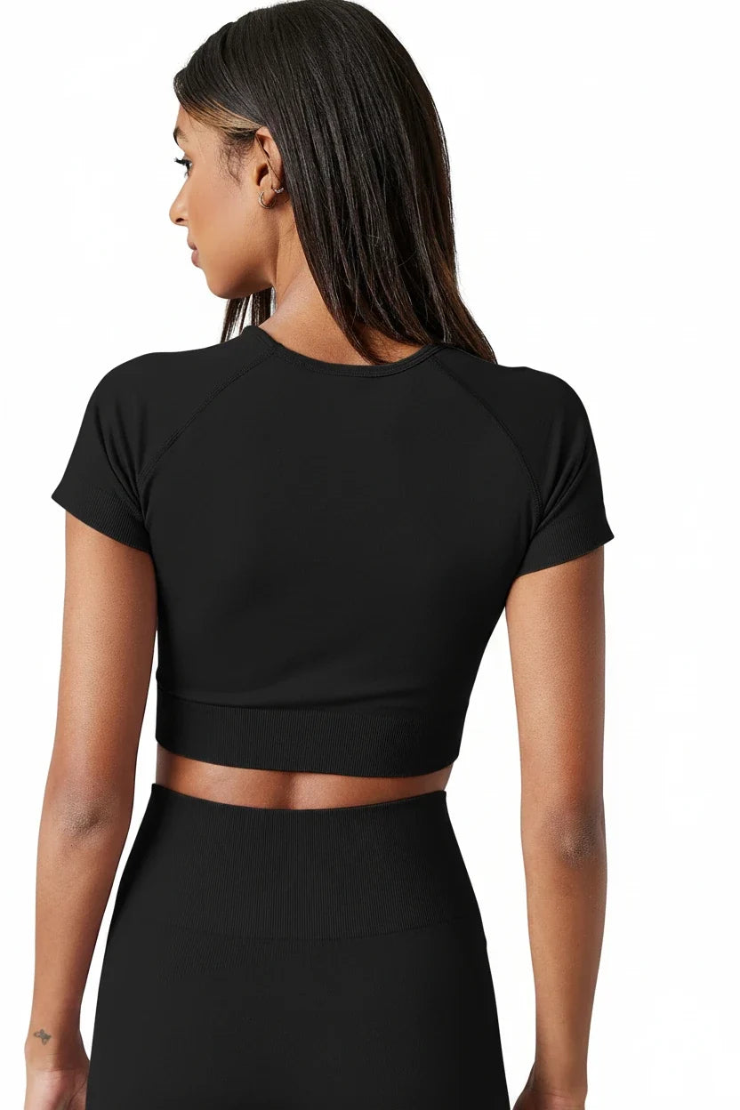 Activewear Top – Seamless Yoga & Running