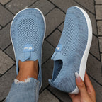 Women's Walking Shoes - Wide-Toe Slip-On Pair