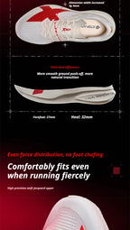 Men's Running Shoes - Lace-Up Sports Pair