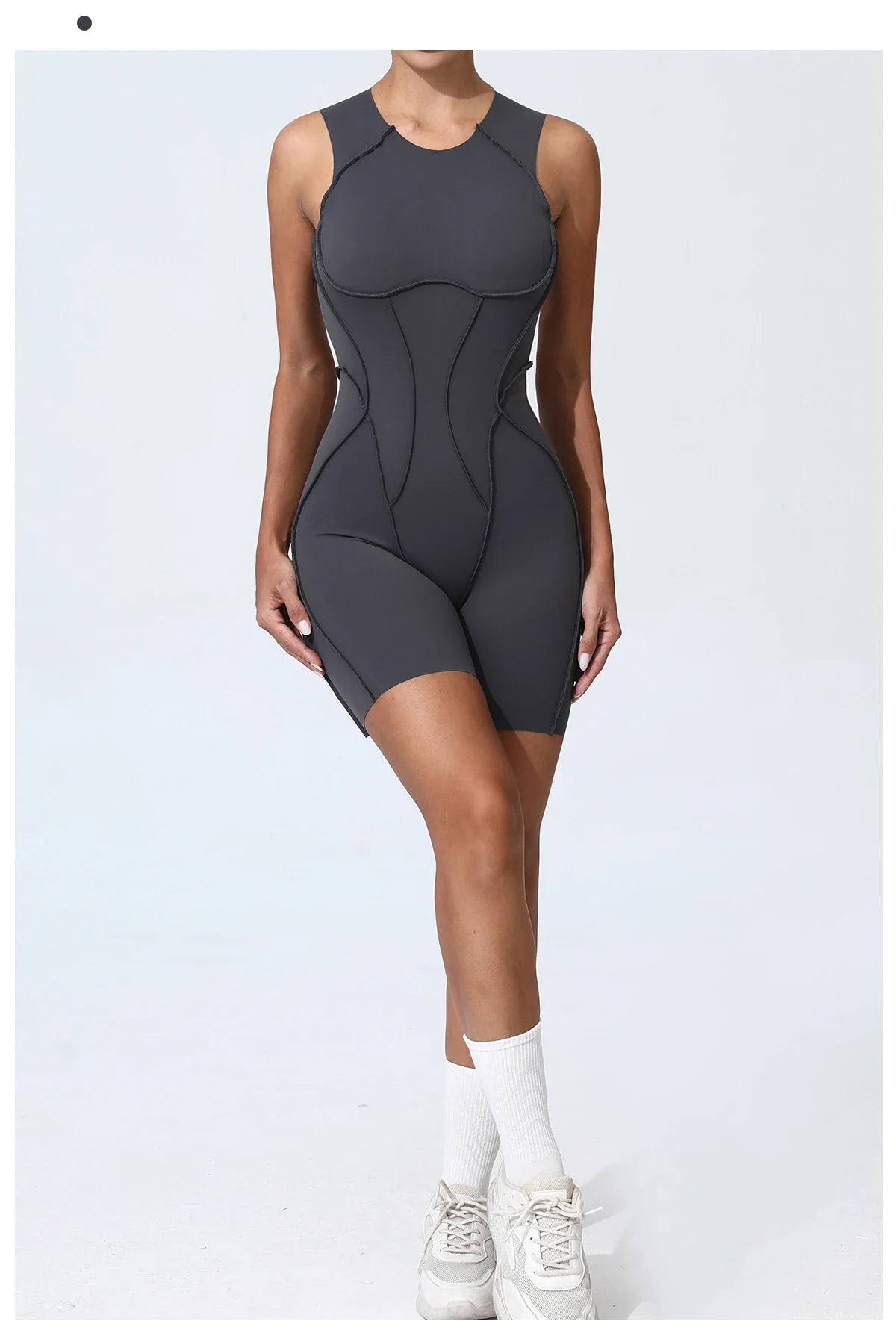 Women's Workout Jumpsuit – Padded Activewear Bodysuit