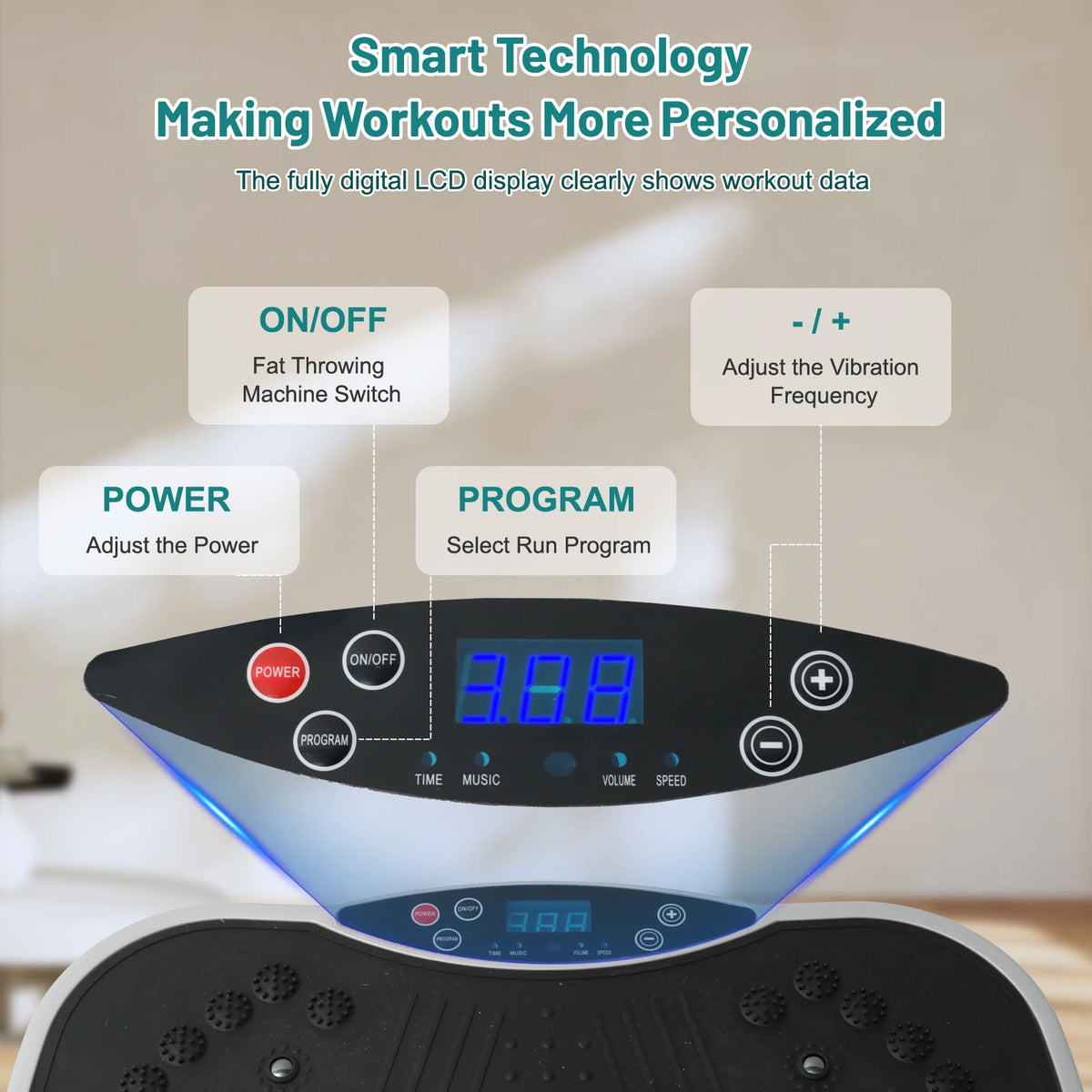 Vibration Plate - 99-Level Exercise Platform