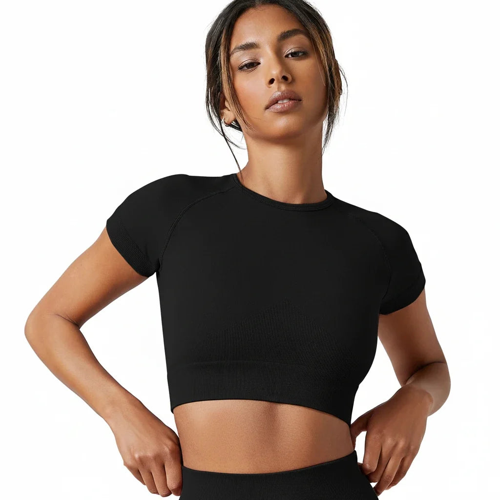 Activewear Top – Seamless Yoga & Running