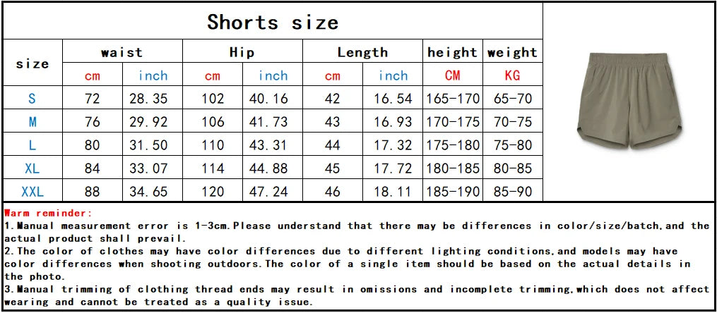Men's Running Shorts - Quick-Dry Multi-Pocket Pair