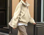 Women's Zip Hoodie - Loose Polyester Layer
