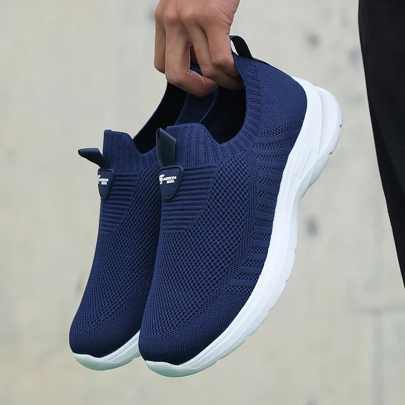 Men's Walking Shoes - Mesh Slip-On Pair