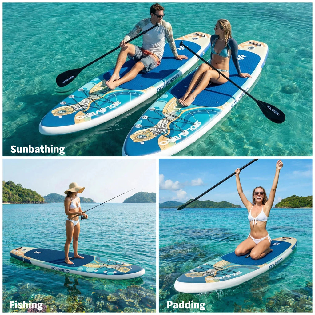 Inflatable Paddle Board - EVA Deck SUP Set