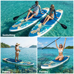 Inflatable Paddle Board - EVA Deck SUP Set