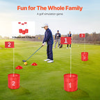 Backyard Golf Game - Portable Bucket Course Set