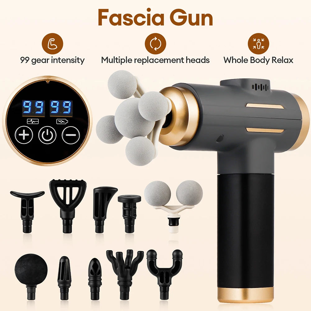 Massage Gun - 11-Head Body Massager