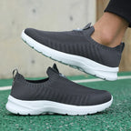 Men's Walking Shoes - Mesh Slip-On Pair