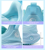 Running Shoes - Air-Mesh Lace-Up Pair