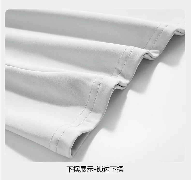 Men's Pullover - Three-Quarter-Sleeve Polyester Top