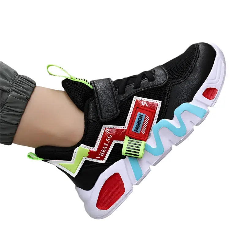 Kids Mesh Sneakers – Cartoon Print - product view 5