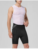 Men's Cycling Bib Shorts - Nylon Stretch Riding Shorts
