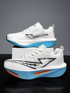 Men's Athletic Shoes - Mesh Lace-Up Pair