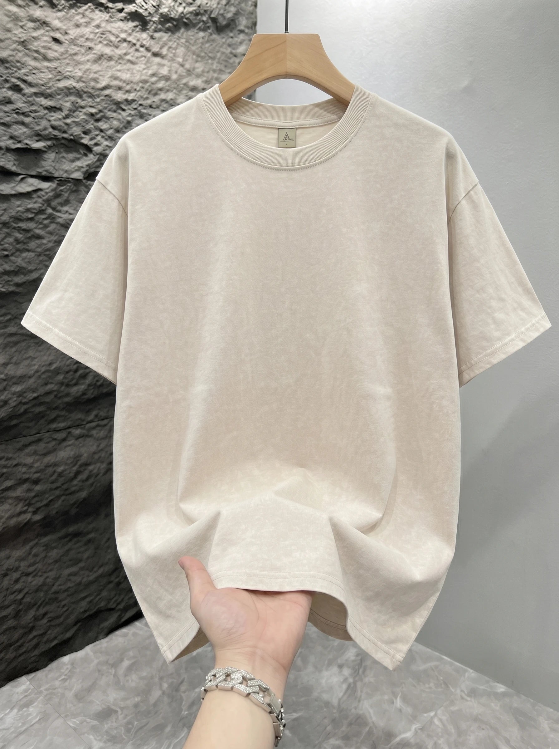 Men's Vintage Acid-Wash T-Shirt – Oversized Fit - product view 13