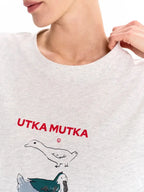 Duck Print Oversized Cotton T-Shirt – Loose Fit - product view 19