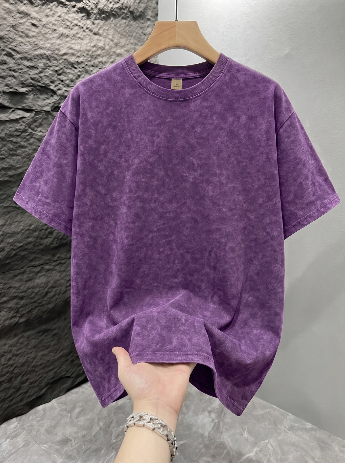 Men's Vintage Acid-Wash T-Shirt – Oversized Fit - product view 14
