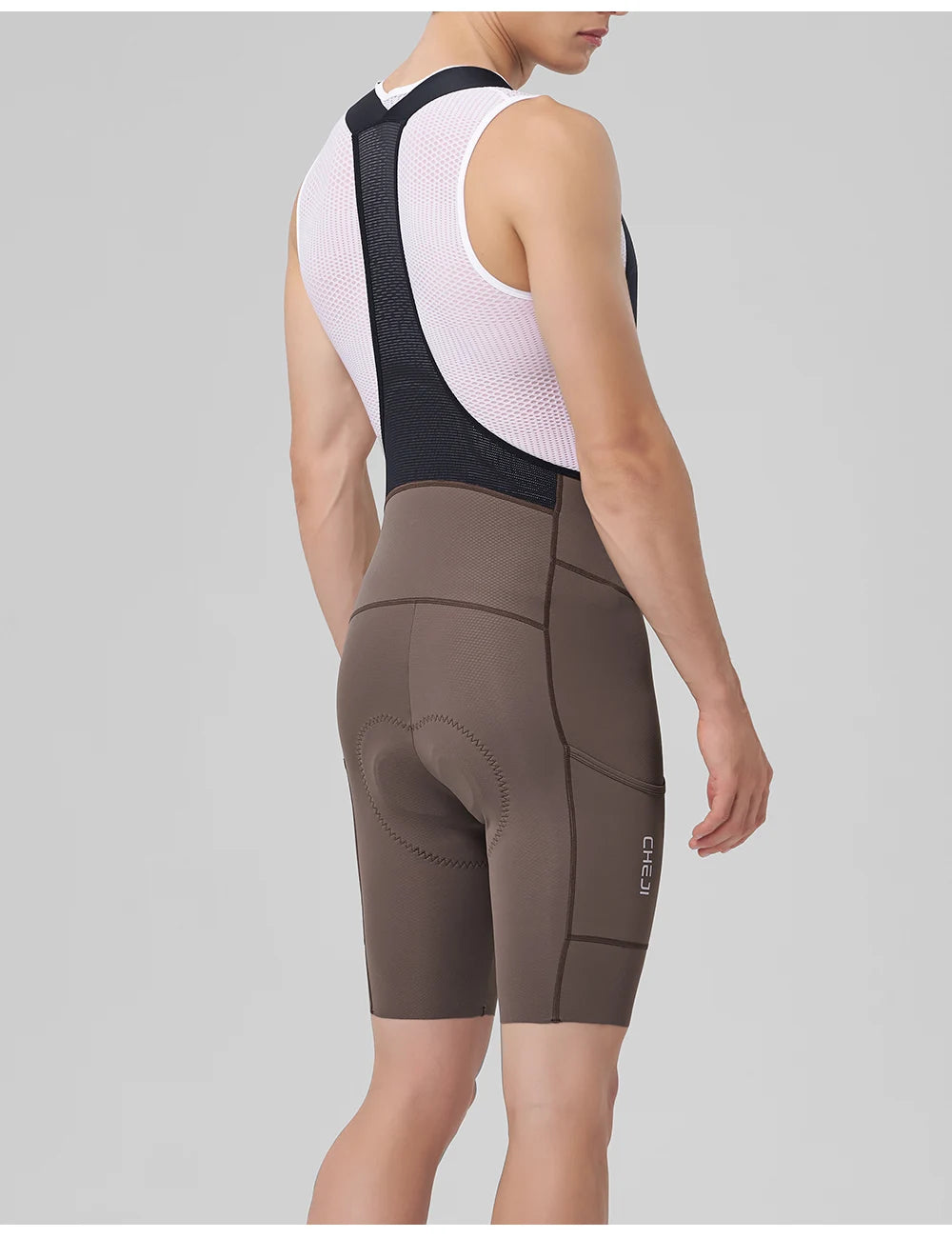 Men's Cycling Bib Shorts - Nylon Stretch Riding Shorts