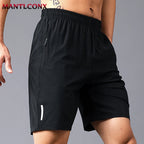 Men's Running Shorts - Lightweight Elastic-Waist Pair
