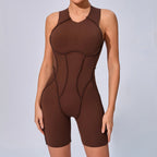 Women's Workout Jumpsuit – Padded Activewear Bodysuit
