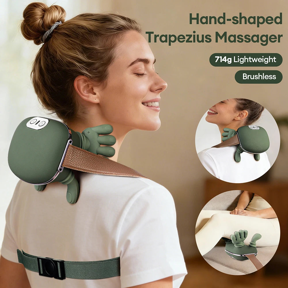 Neck Massager - Wireless Shoulder and Trapezius Device
