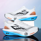 Men's Running Shoes - Air-Mesh Lace-Up Pair