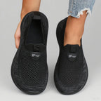 Women's Mesh Shoes - Wide-Toe Lace-Up Pair