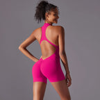 Women's Gym Jumpsuit – Backless Push – Up Style