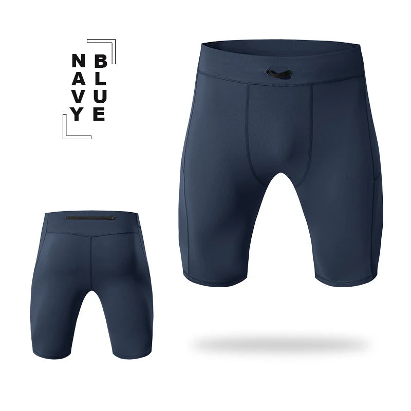 Men's Compression Shorts - Running Tights with Pocket
