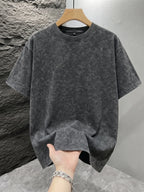 Men's Vintage Acid-Wash T-Shirt – Oversized Fit - product view 1