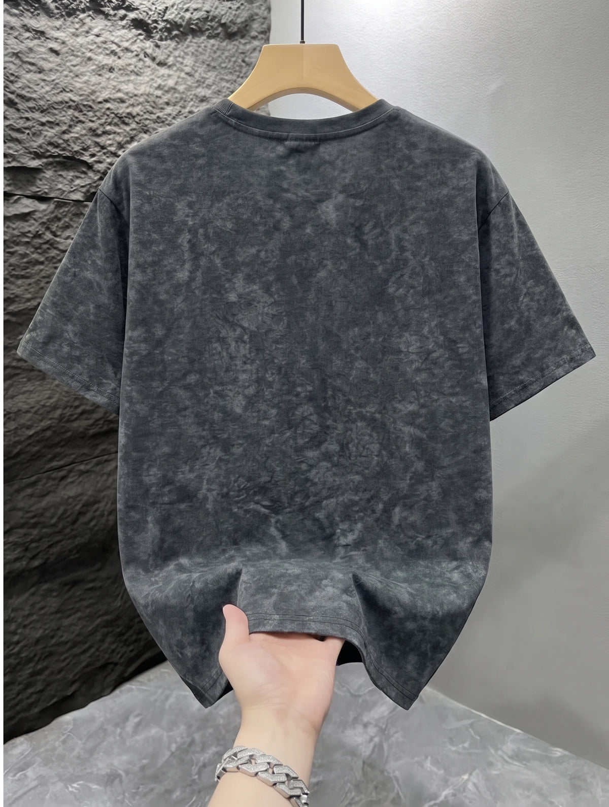 Men's Vintage Acid-Wash T-Shirt – Oversized Fit - product view 2