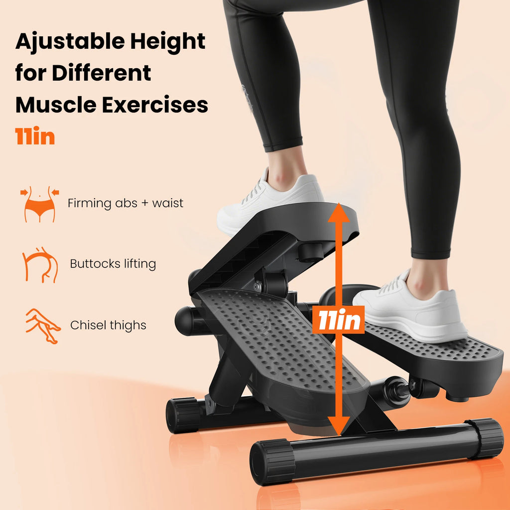 Mini Stepper - Resistance-Band Cardio Trainer
