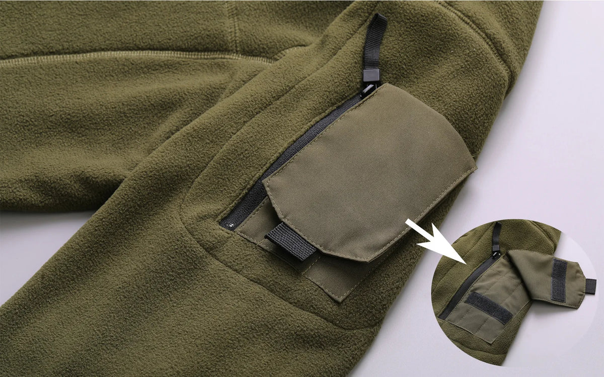 Men's Outdoor Hoodie - Multi-Pocket Warm Layer