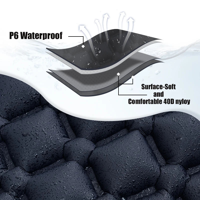 Camping Sleeping Pad - Inflatable TPU Nylon Mat
