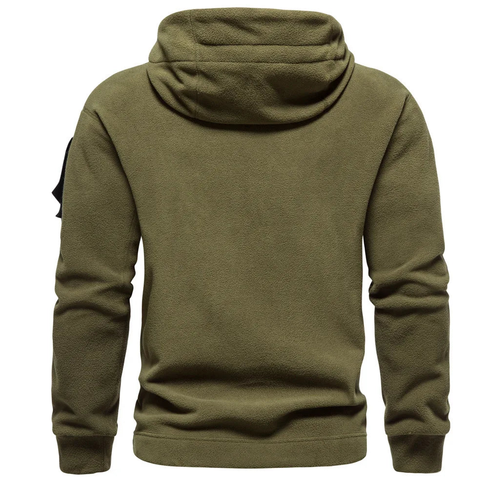Men's Outdoor Hoodie - Multi-Pocket Warm Layer