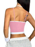Women's Workout Top – Supportive Color Block