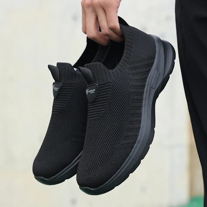 Men's Walking Shoes - Mesh Slip-On Pair