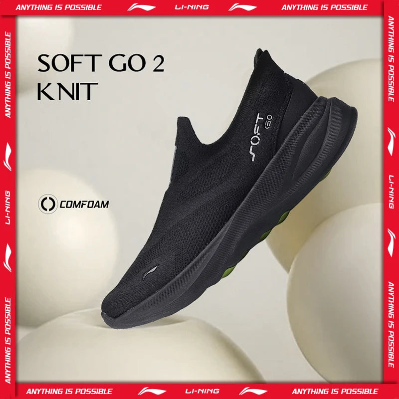 Men's Walking Shoes - Slip-On Knit Pair