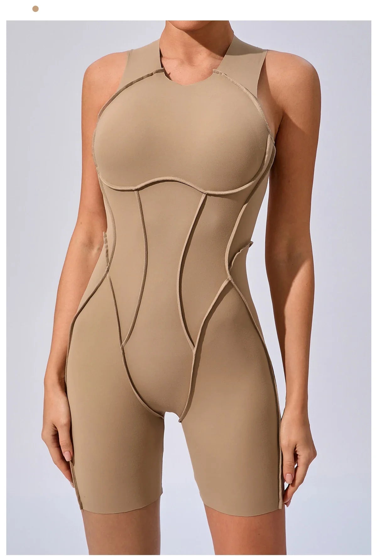Women's Workout Jumpsuit – Padded Activewear Bodysuit