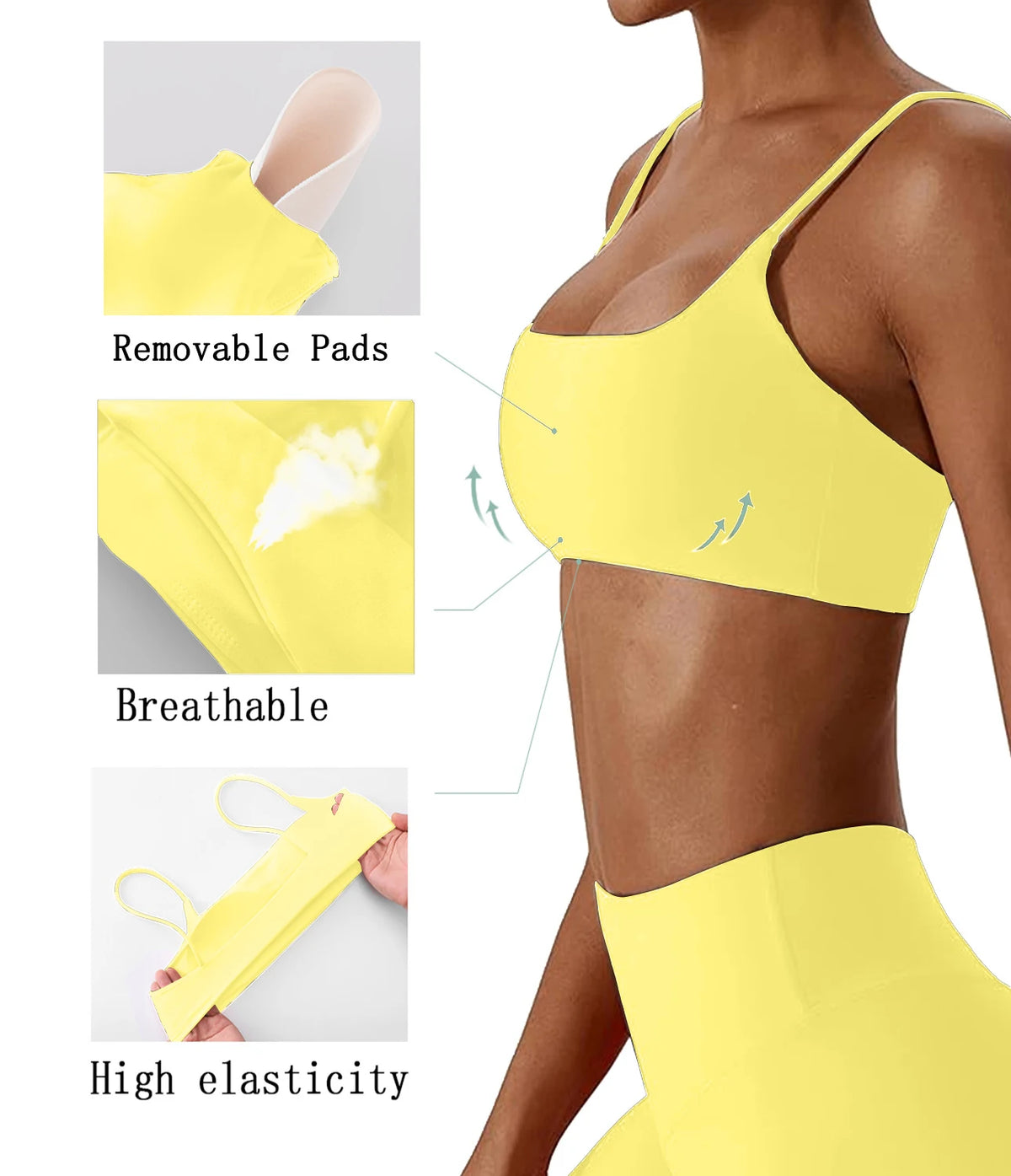 Women's Sports Bra - Cross-Back Training Top