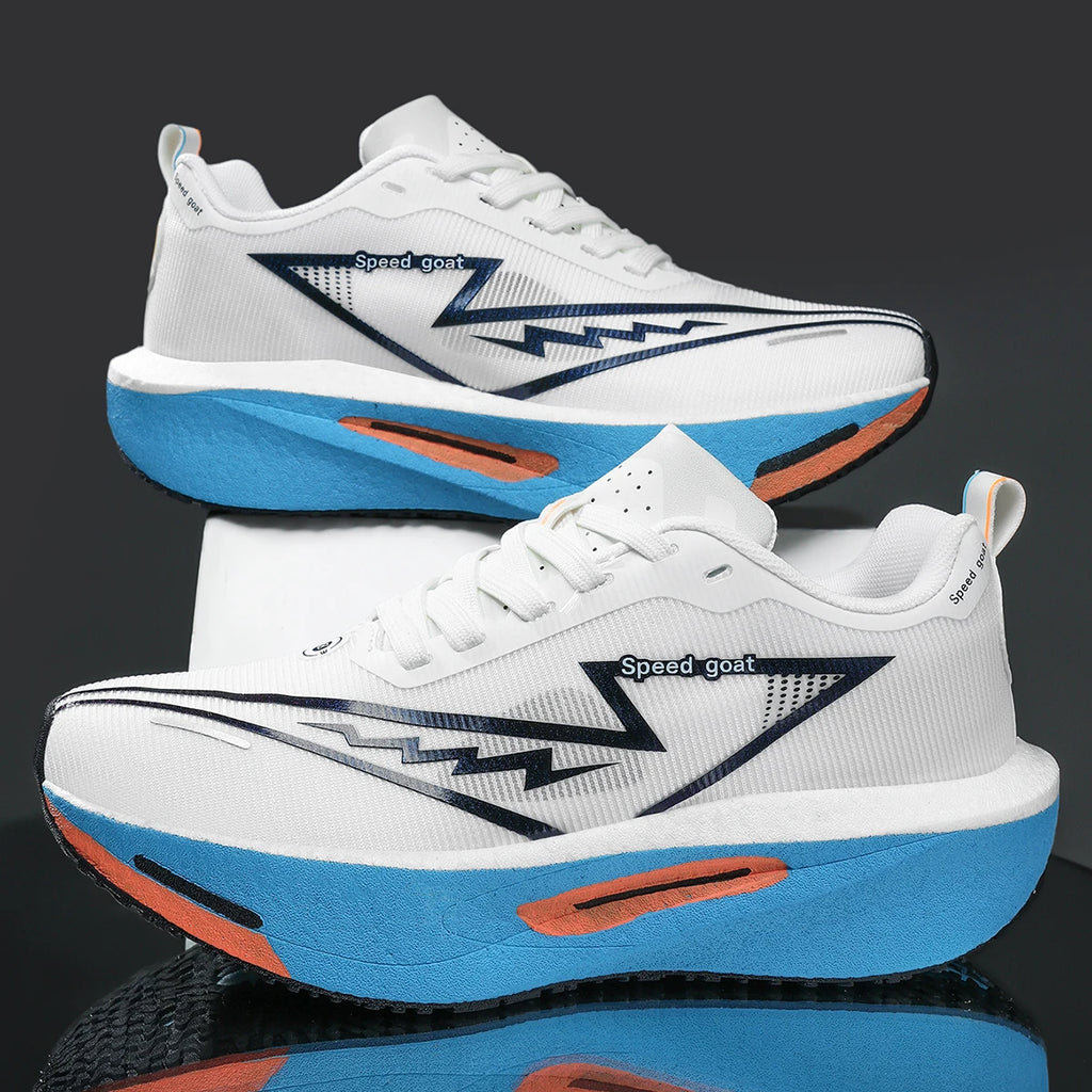 Men's Athletic Shoes - Mesh Lace-Up Pair