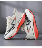 Men's Running Shoes - Air-Mesh Lace-Up Pair