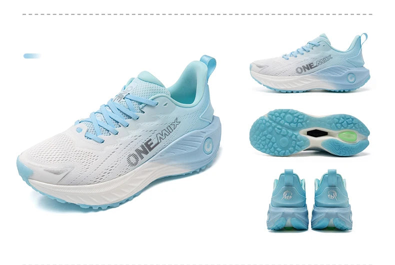 Running Shoes - Air-Mesh Lace-Up Pair