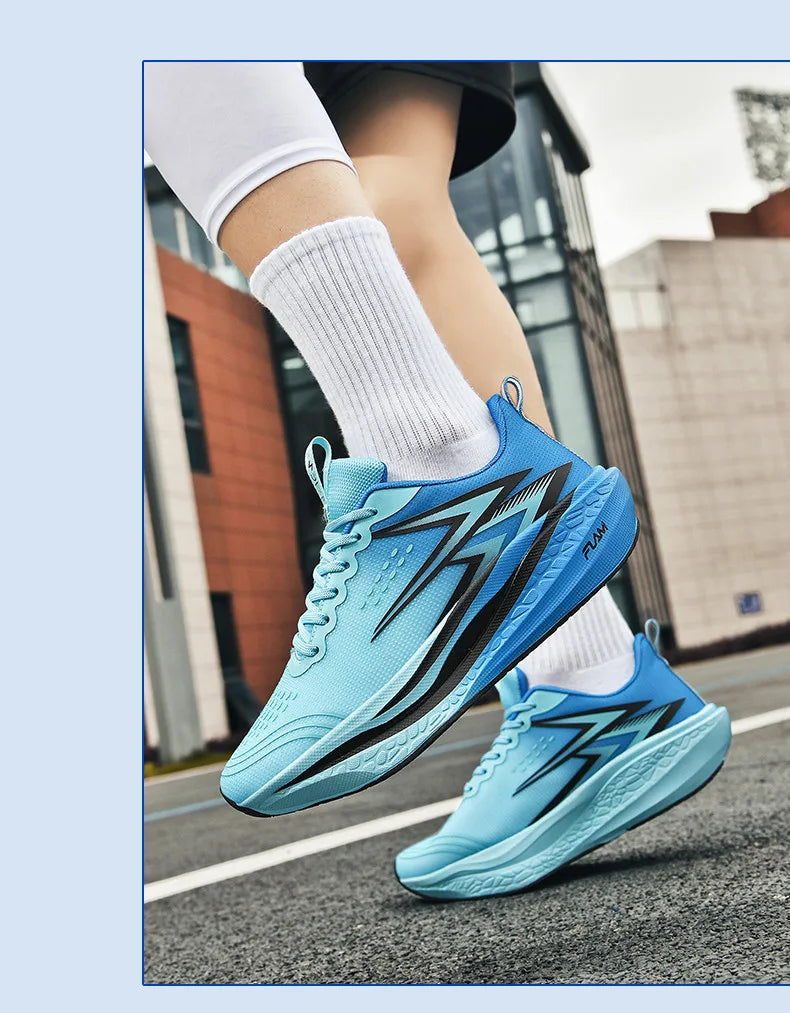 Men's Running Shoes - Air-Mesh Athletic Pair