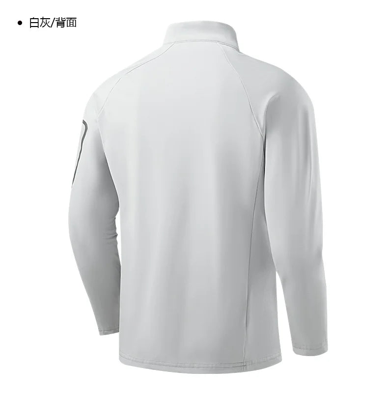 Men's Pullover - Three-Quarter-Sleeve Polyester Top