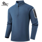 Men's Pullover - Three-Quarter-Sleeve Polyester Top