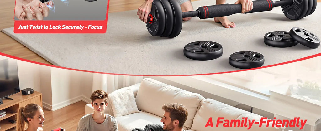 Adjustable Weight Set - 5-in-1 Free Weight System
