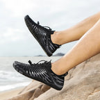 Men's Water Shoes - Mesh Lace-Up Aqua Shoes