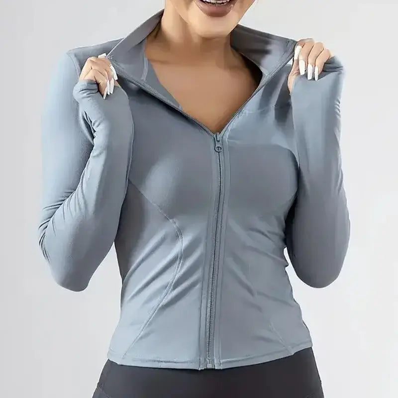 Women's Zip-Up Running Jacket – Quick-Dry Nylon - product view 5